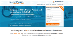 Desktop Screenshot of moverspackersquotes.com